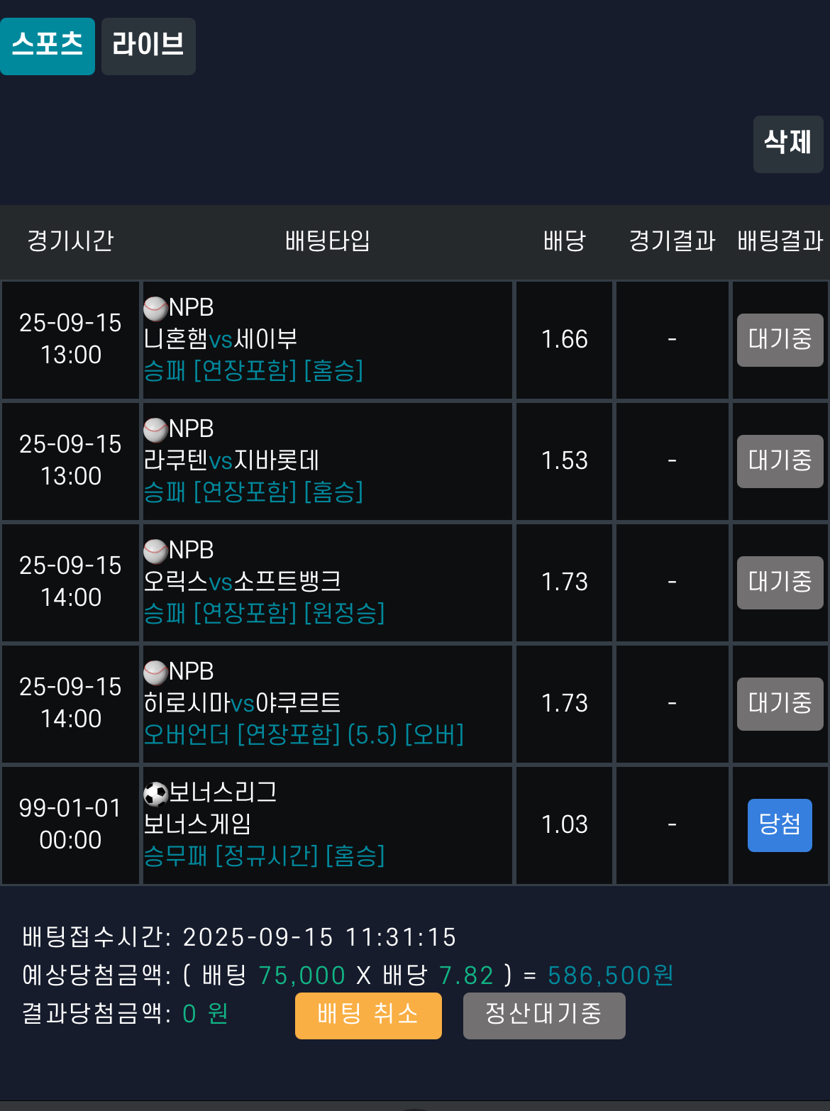 월요 베팅안하는데 일야 힘내자